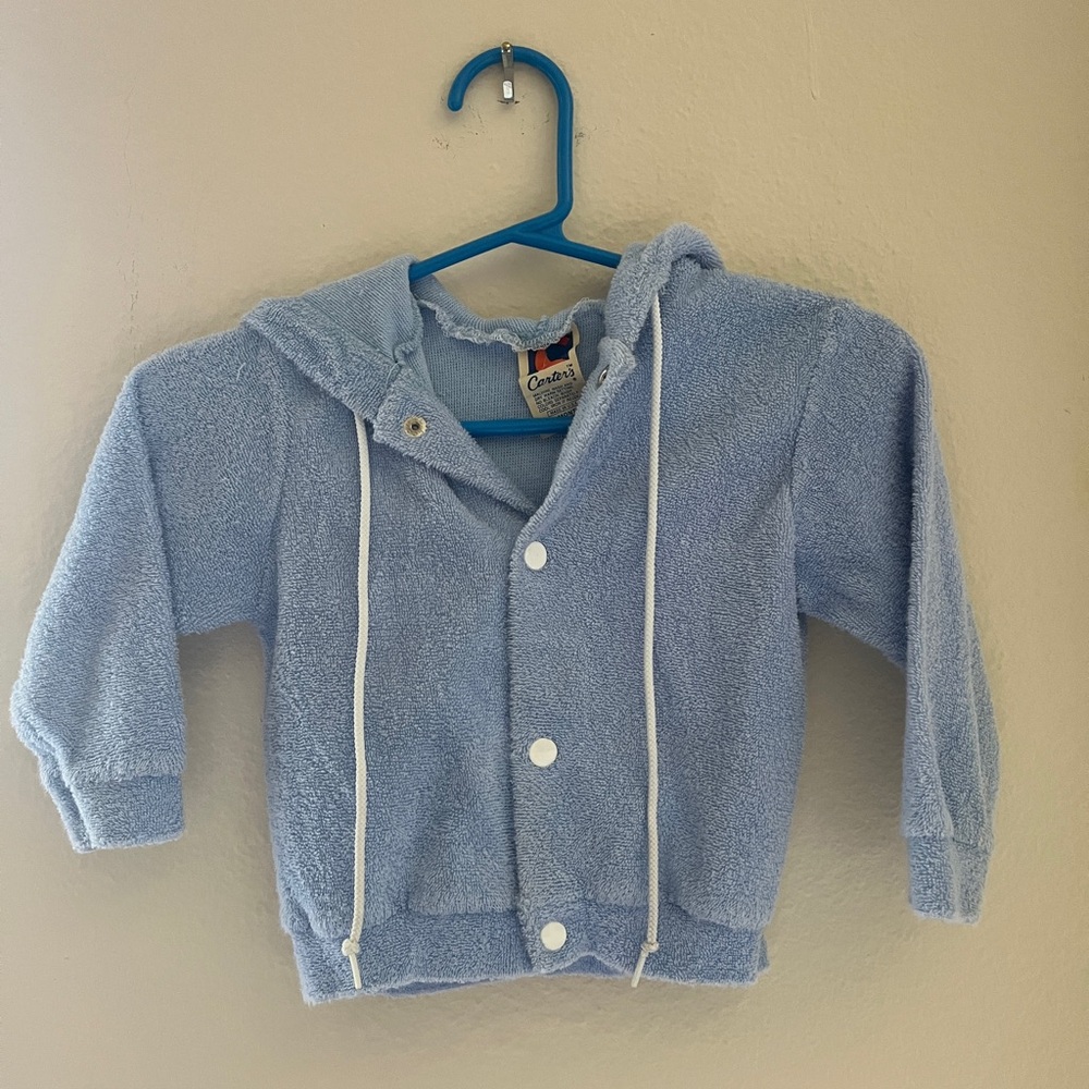 Vintage Carters Terrycloth Zip Up